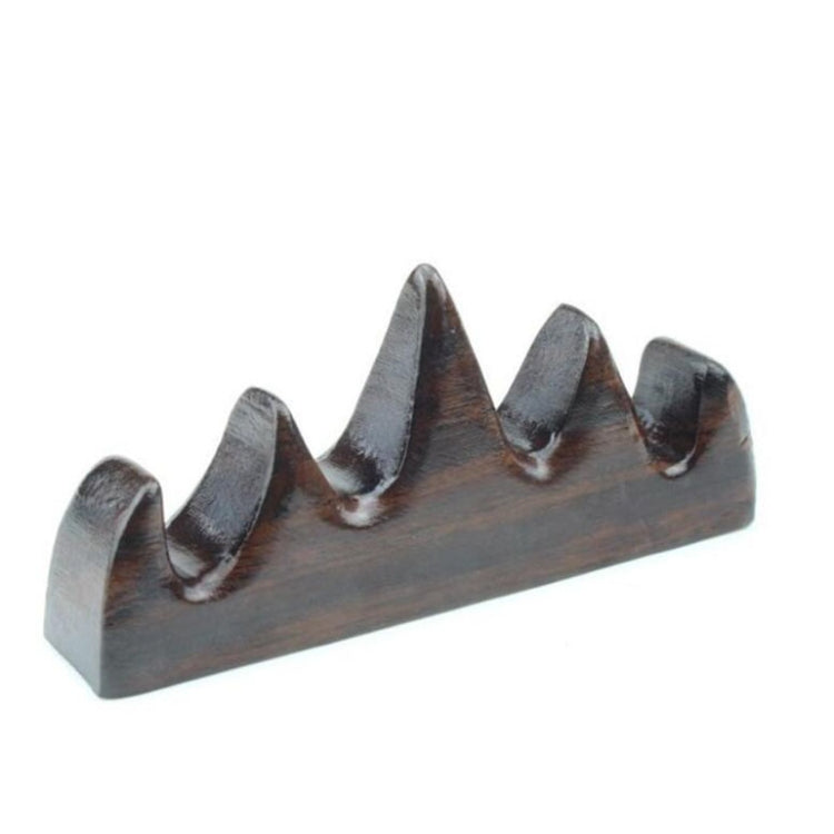 Black Zimu Five-finger Mountain Solid Wood Pen Holder Hanging Brush Calligraphy Four Treasures Supplies