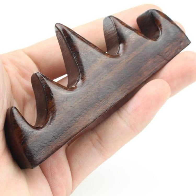 Black Zimu Five-finger Mountain Solid Wood Pen Holder Hanging Brush Calligraphy Four Treasures Supplies