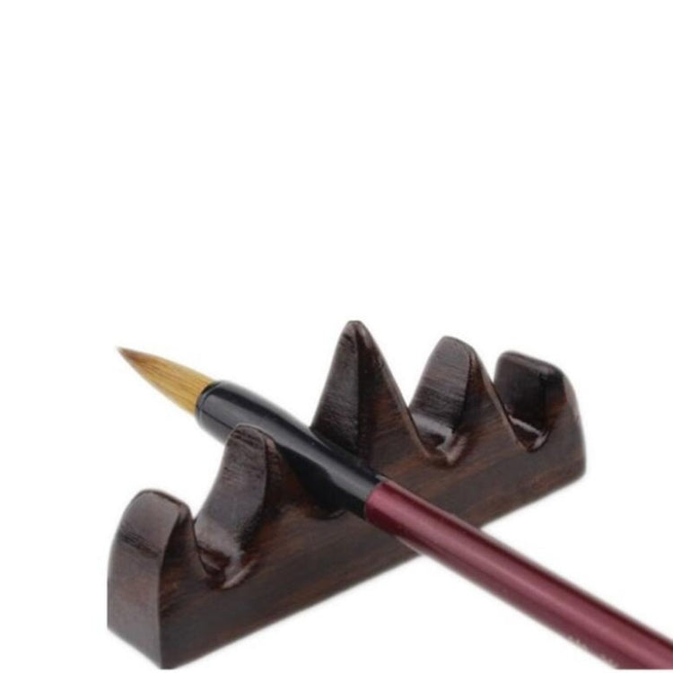 Black Zimu Five-finger Mountain Solid Wood Pen Holder Hanging Brush Calligraphy Four Treasures Supplies