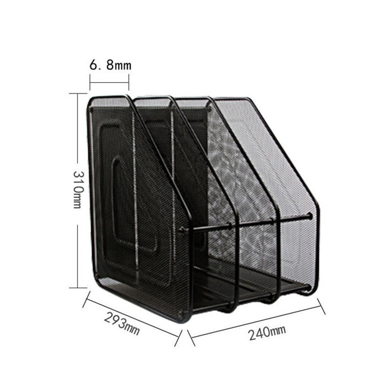 Metal Grid Document Folders Office Supplies Metal File Shelves, Typle:Three Grid