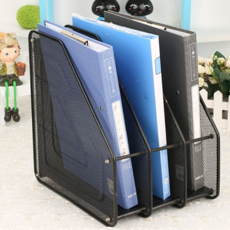 Metal Grid Document Folders Office Supplies Metal File Shelves, Typle:Three Grid