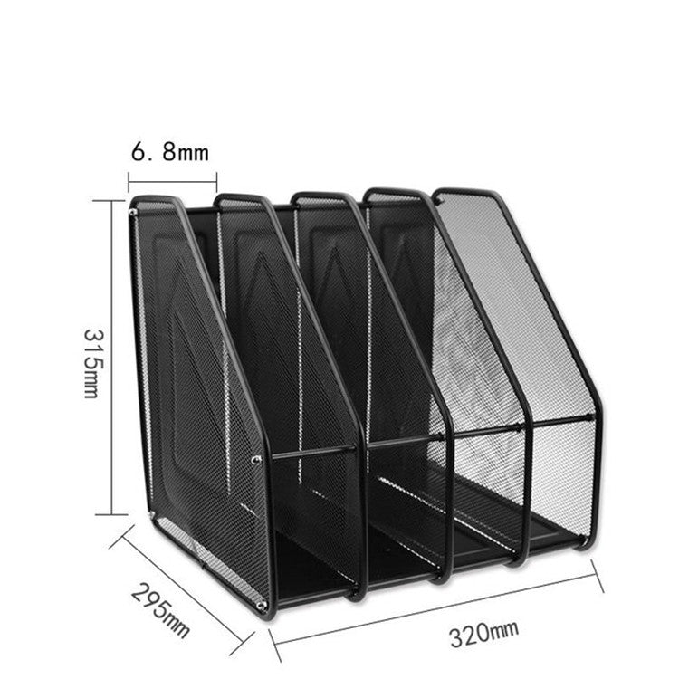 Metal Grid Document Folders Office Supplies Metal File Shelves, Typle:Four Grid