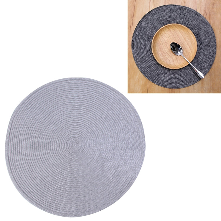 PP Environmentally Friendly Hand-woven Placemat Insulation Mat Decoration, Size:18cm
