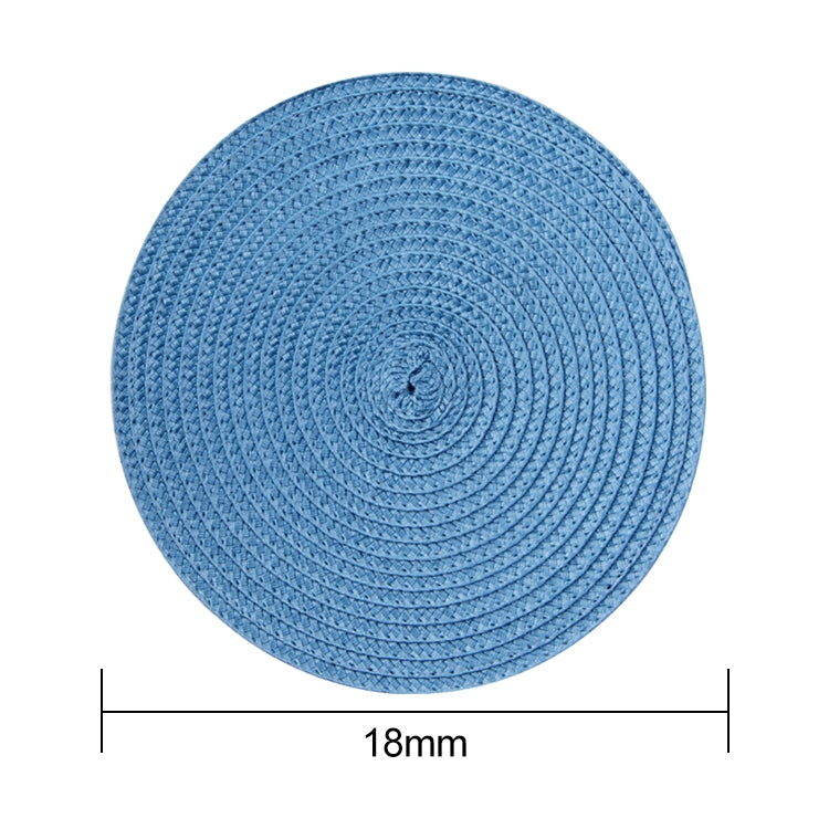 PP Environmentally Friendly Hand-woven Placemat Insulation Mat Decoration, Size:18cm