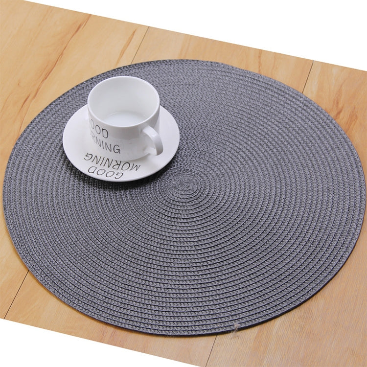 PP Environmentally Friendly Hand-woven Placemat Insulation Mat Decoration, Size:18cm