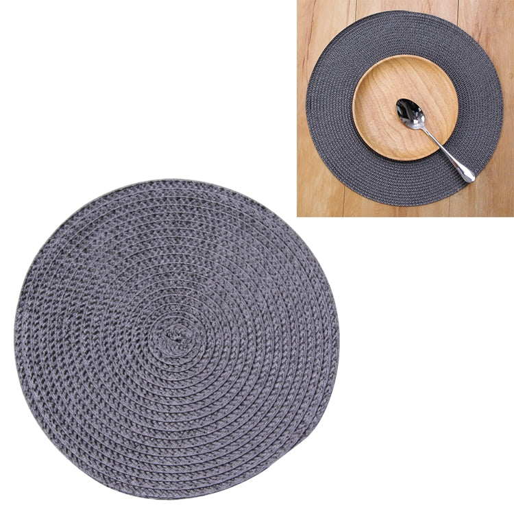 PP Environmentally Friendly Hand-woven Placemat Insulation Mat Decoration, Size:18cm