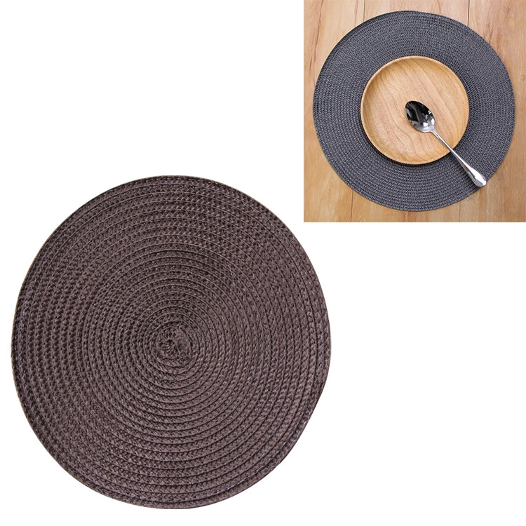 PP Environmentally Friendly Hand-woven Placemat Insulation Mat Decoration, Size:18cm