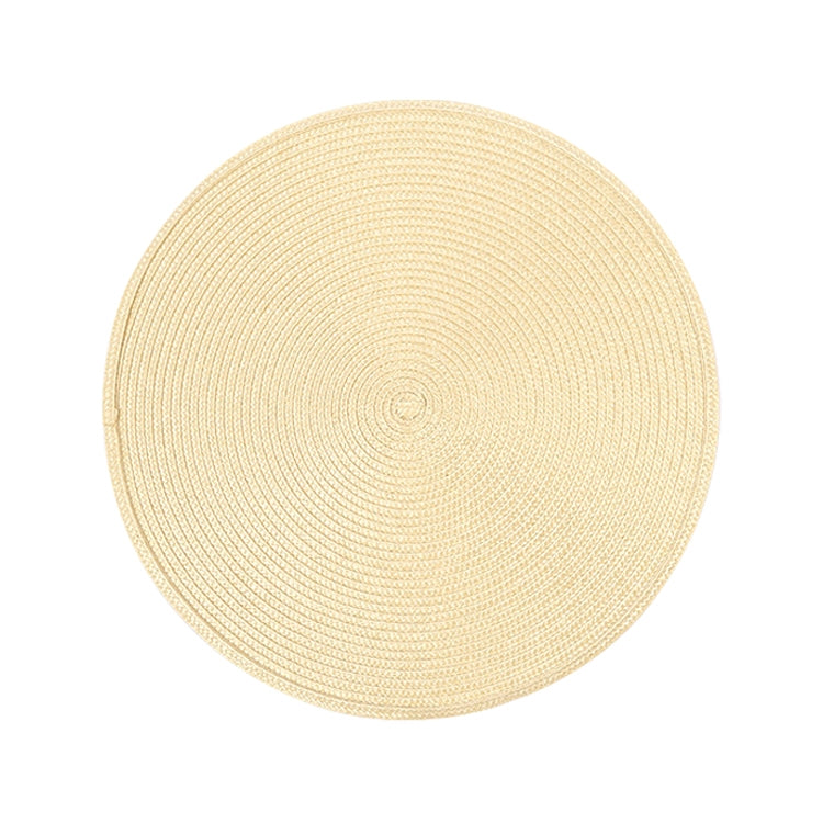 PP Environmentally Friendly Hand-woven Placemat Insulation Mat Decoration, Size:18cm