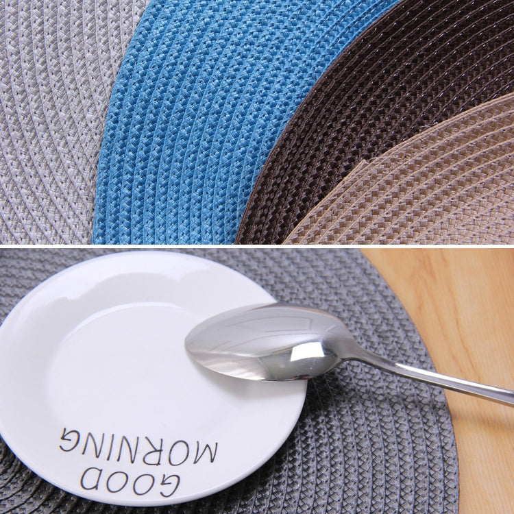 PP Environmentally Friendly Hand-woven Placemat Insulation Mat Decoration, Size:18cm