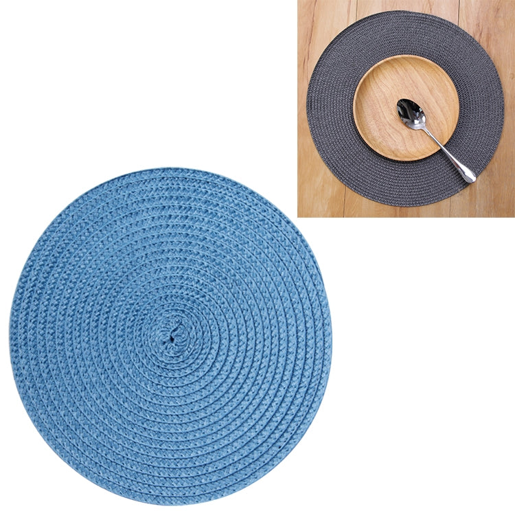 PP Environmentally Friendly Hand-woven Placemat Insulation Mat Decoration, Size:38cm