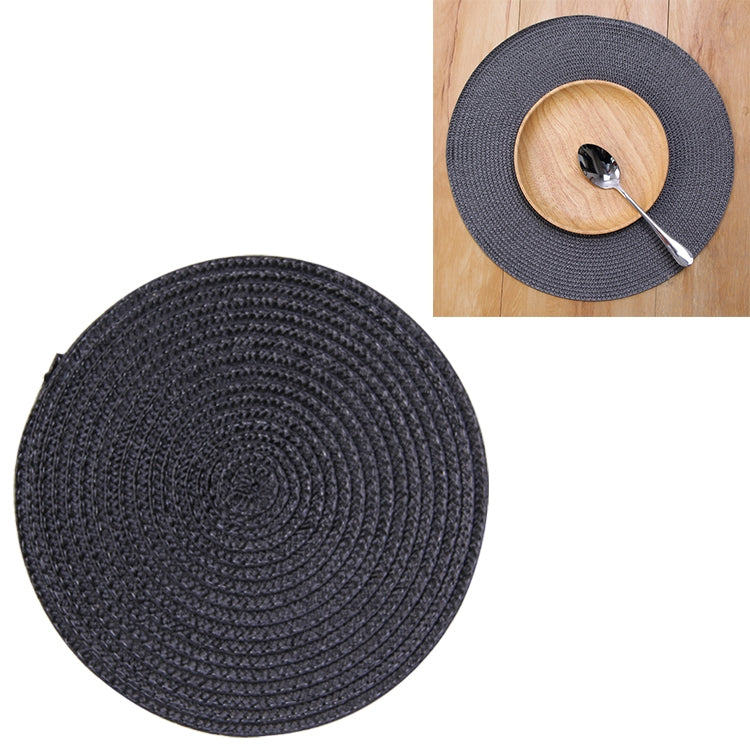 PP Environmentally Friendly Hand-woven Placemat Insulation Mat Decoration, Size:38cm