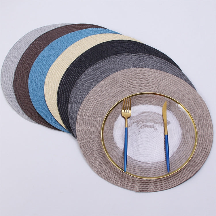 PP Environmentally Friendly Hand-woven Placemat Insulation Mat Decoration, Size:38cm