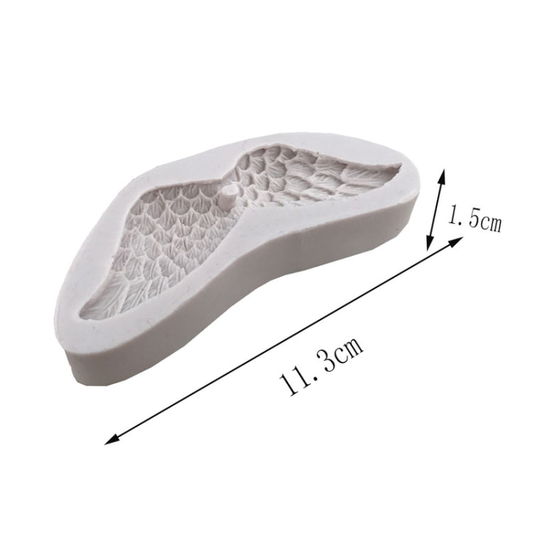 2 PCS Angel Wings 3D Silicone Mold Fondant Cakes Decorate Tools(White)
