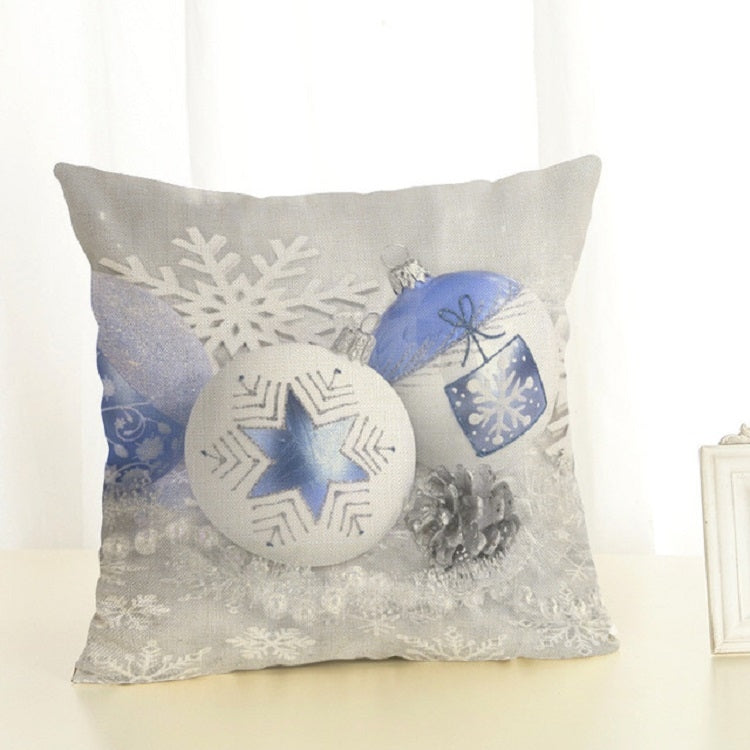 Christmas Decoration Cotton and Linen Pillow Office Home Cushion Without Pillow, Size:45x45cm
