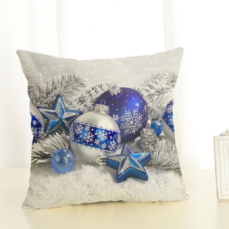Christmas Decoration Cotton and Linen Pillow Office Home Cushion Without Pillow, Size:45x45cm