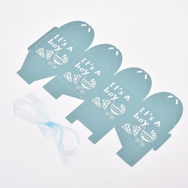 100 PCS Baby Shower Party Candy Box Wedding Gift Box, Size: 5 x 5 x 8cm