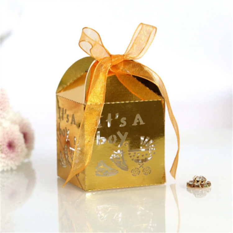 100 PCS Baby Shower Party Candy Box Wedding Gift Box, Size: 5 x 5 x 8cm