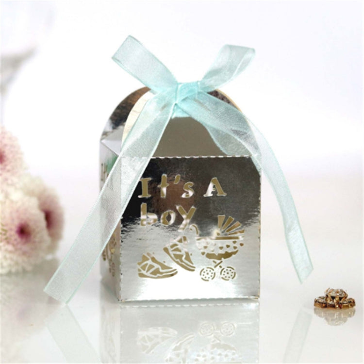 100 PCS Baby Shower Party Candy Box Wedding Gift Box, Size: 5 x 5 x 8cm