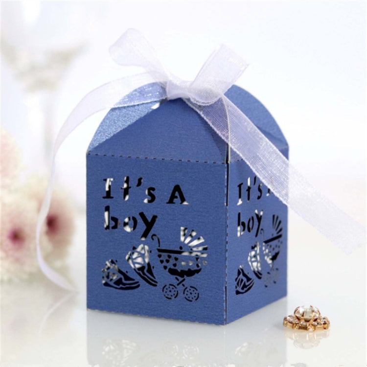 100 PCS Baby Shower Party Candy Box Wedding Gift Box, Size: 5 x 5 x 8cm