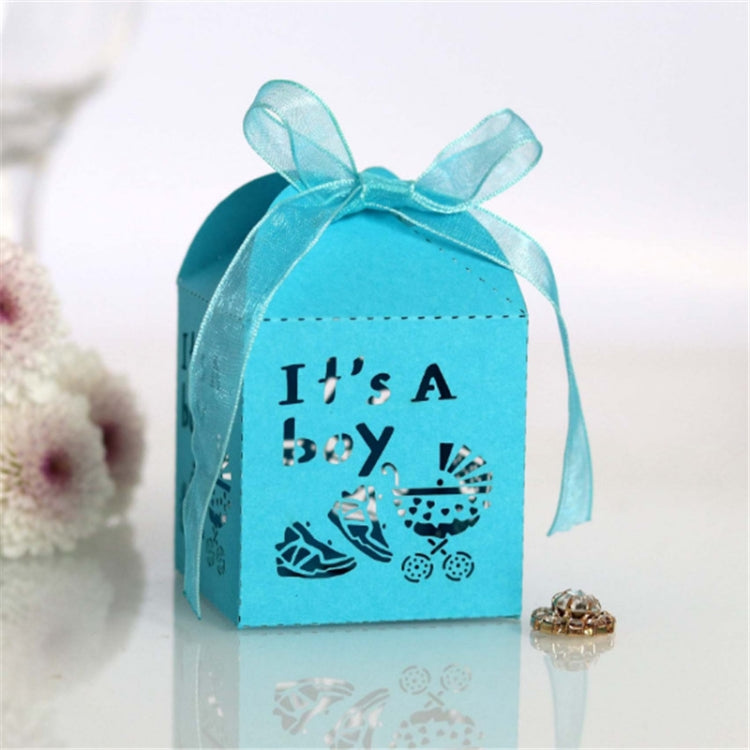 100 PCS Baby Shower Party Candy Box Wedding Gift Box, Size: 5 x 5 x 8cm