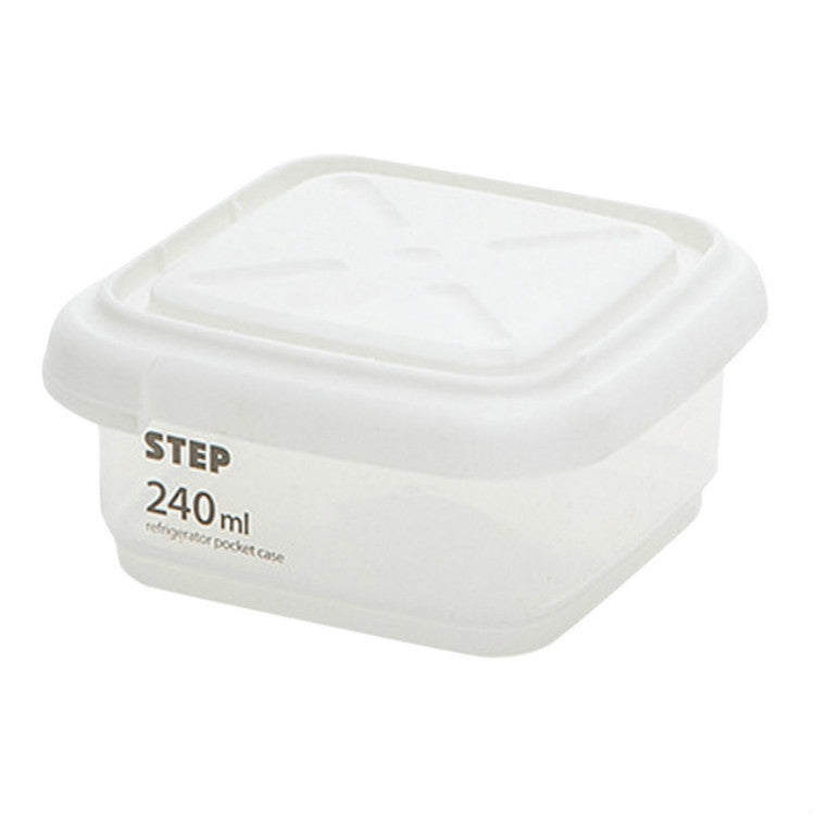 Transparent Storage Box Food Storage Box Rectangular Sealed Grain Storage Tank Kitchen With Scale Grain Box, Capacity:240ml