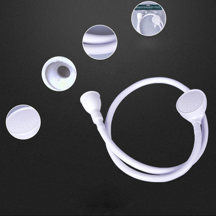 2 PCS Pet Shower Multifunctional Simple Sink Nozzle Cleaning Shower Supplies(White)