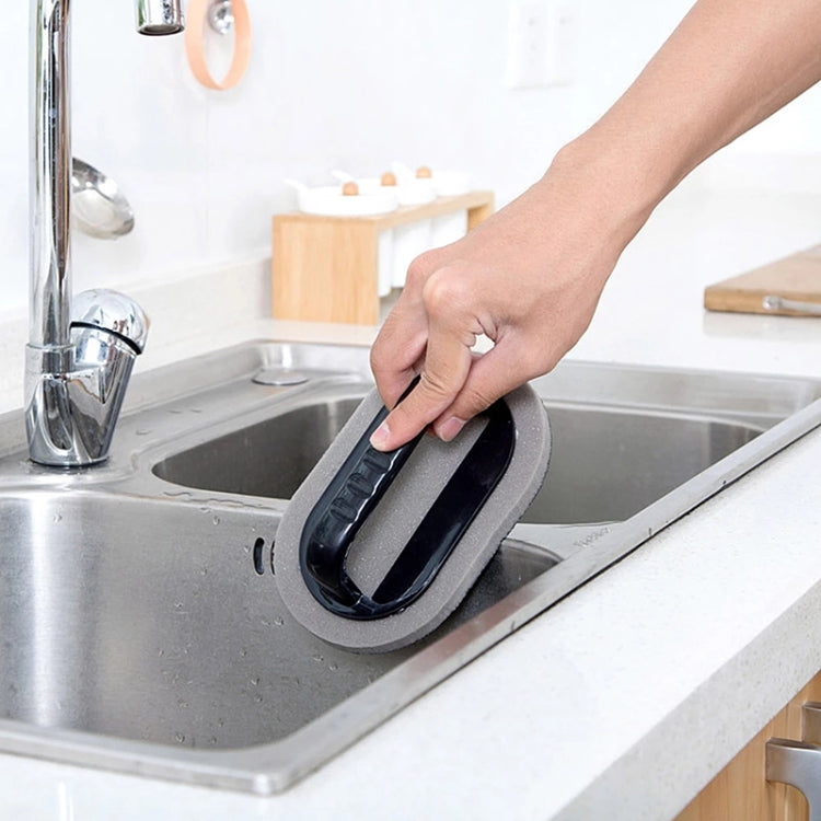 2 PCS Nano-ceramic Sponge with Handle Kitchen Decontamination Cleaning Brush Pot Brush