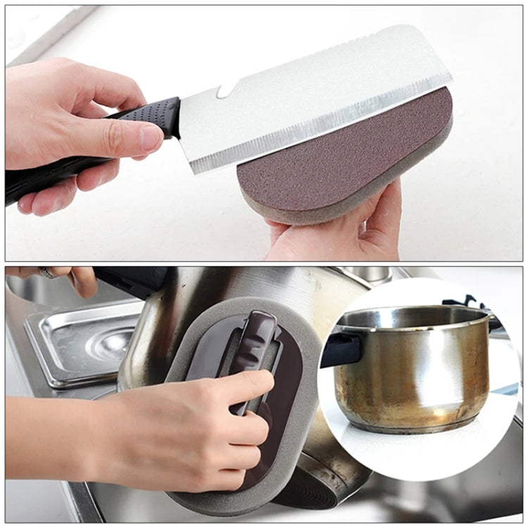 2 PCS Nano-ceramic Sponge with Handle Kitchen Decontamination Cleaning Brush Pot Brush