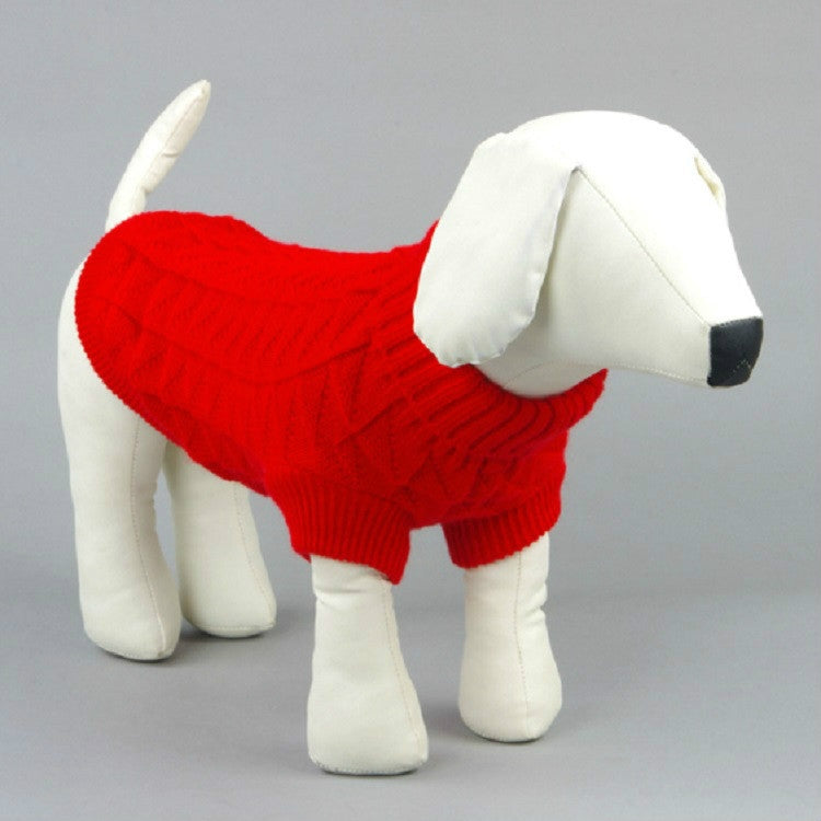 High-elastic Solid Color Dog Sweater Teddy Dog Clothes, Size:L