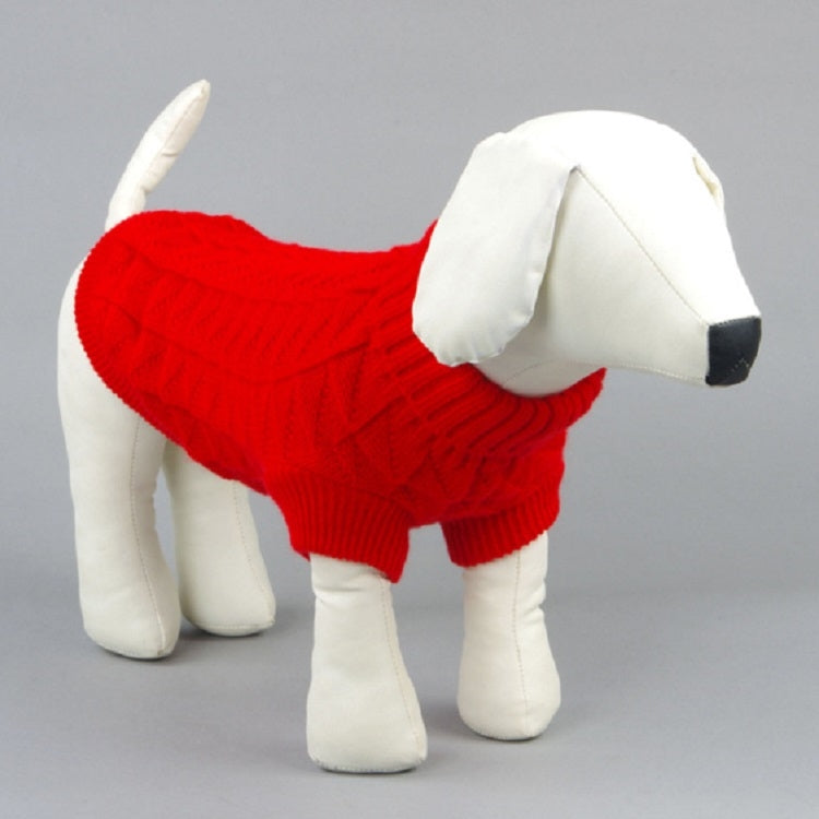 High-elastic Solid Color Dog Sweater Teddy Dog Clothes, Size:L