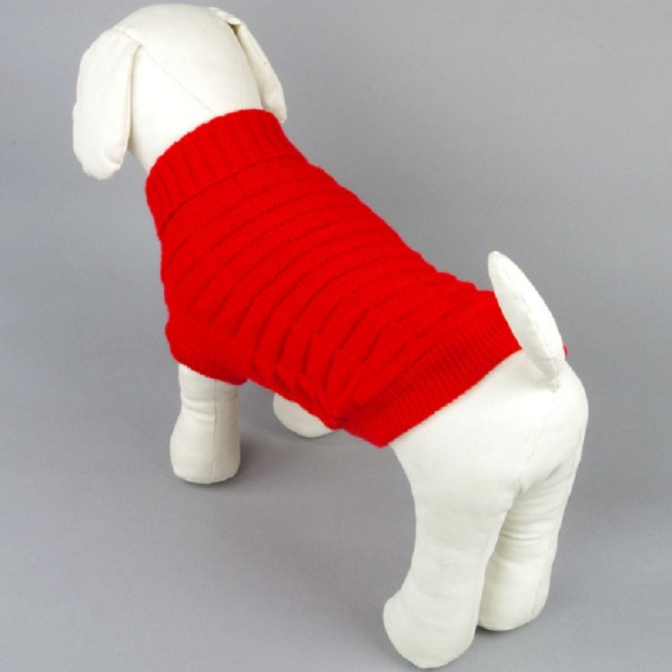High-elastic Solid Color Dog Sweater Teddy Dog Clothes, Size:L