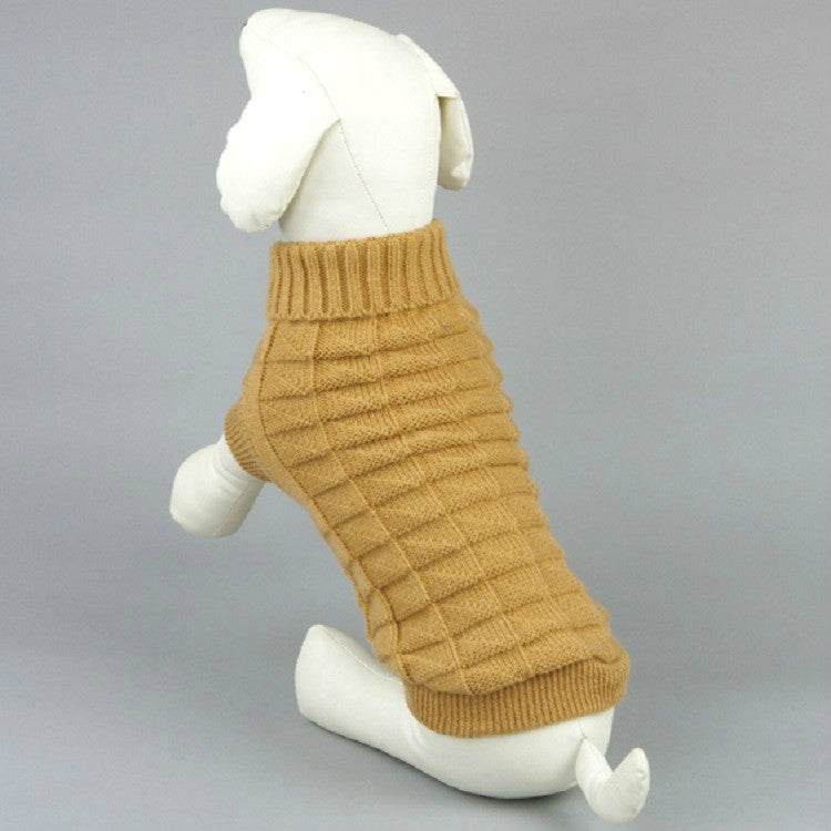 High-elastic Solid Color Dog Sweater Teddy Dog Clothes, Size:L