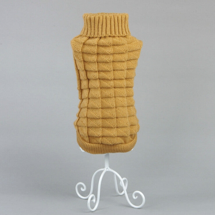 High-elastic Solid Color Dog Sweater Teddy Dog Clothes, Size:L