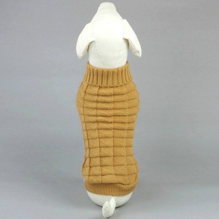High-elastic Solid Color Dog Sweater Teddy Dog Clothes, Size:L