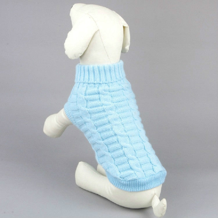 High-elastic Solid Color Dog Sweater Teddy Dog Clothes, Size:L