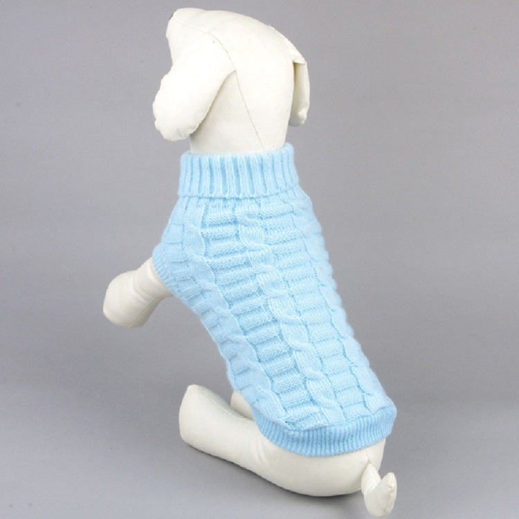 High-elastic Solid Color Dog Sweater Teddy Dog Clothes, Size:L