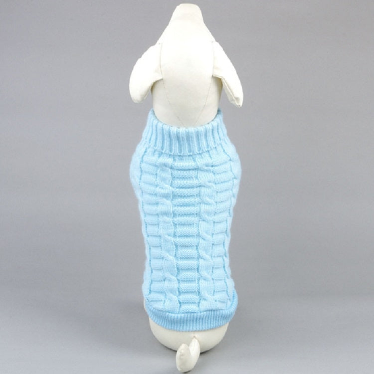 High-elastic Solid Color Dog Sweater Teddy Dog Clothes, Size:L