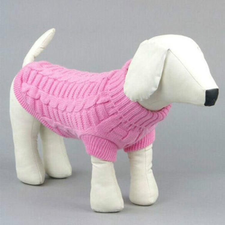 High-elastic Solid Color Dog Sweater Teddy Dog Clothes, Size:L