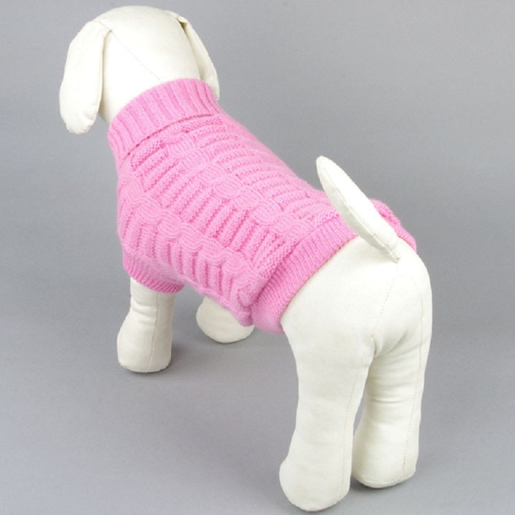 High-elastic Solid Color Dog Sweater Teddy Dog Clothes, Size:L