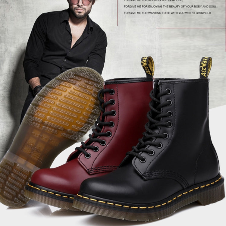 Martin Boots Plus Velvet Couple Tooling Boots, Size:36