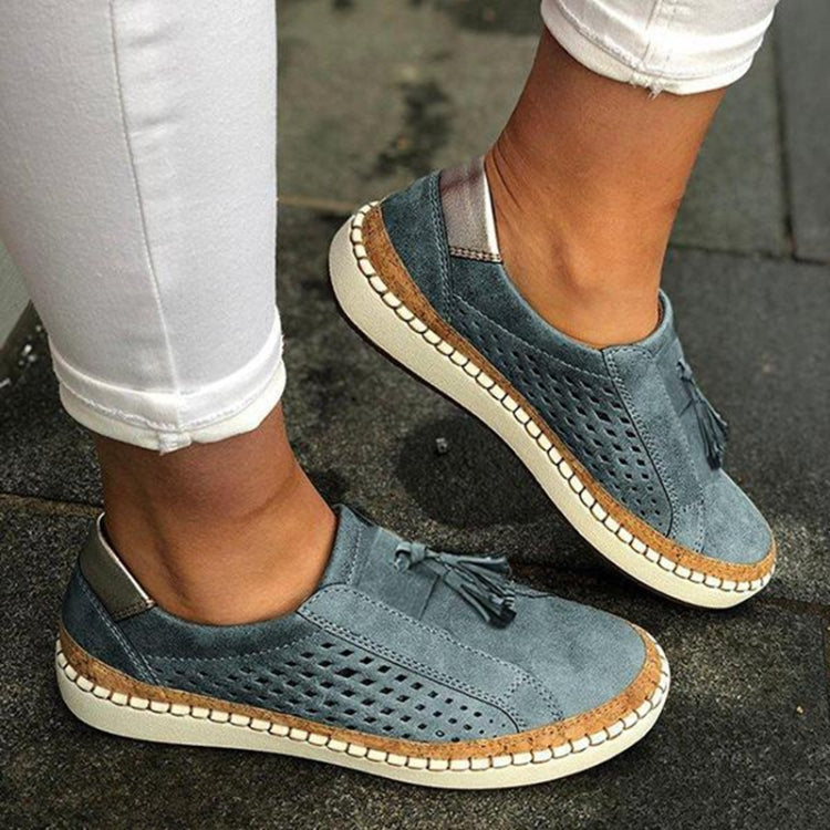 Breathable Sneakers Women Flats, Size:39