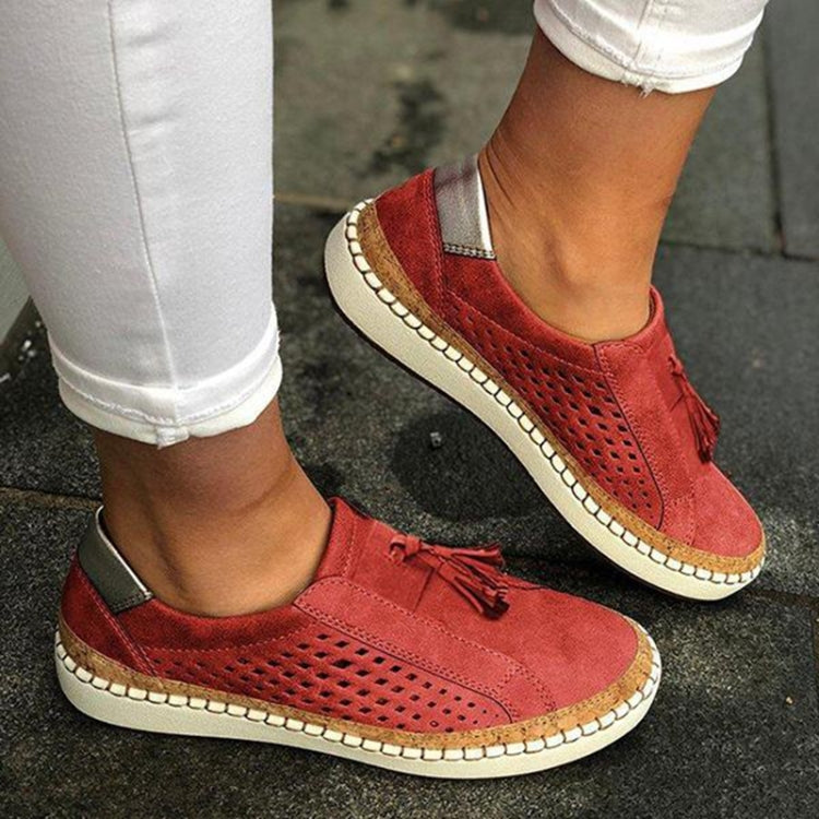 Breathable Sneakers Women Flats, Size:43