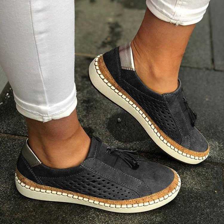 Breathable Sneakers Women Flats, Size:43
