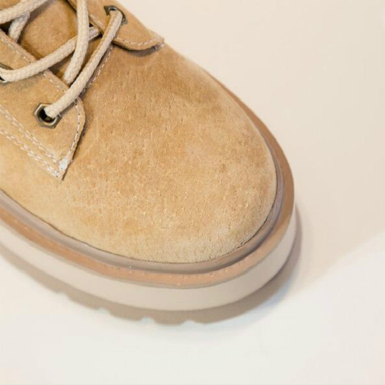 Thick Bottom Increased Warm Martin Boots, Size:37