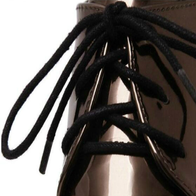 High Heel Japanned Leather Shoes Platform Shoes, Size:34