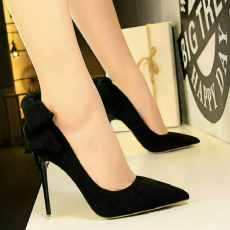 Women Pointed Toe Bow-Knot High Heels, Shoe Size:35
