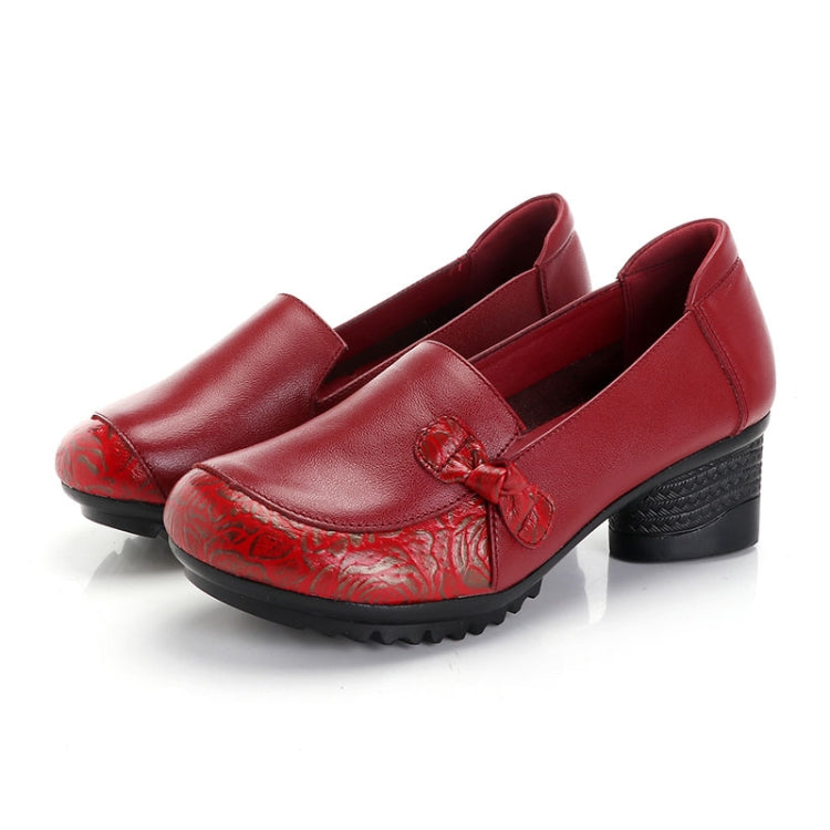 Mid-heel Soft-back Comfort Shoes, Shoes Size:35