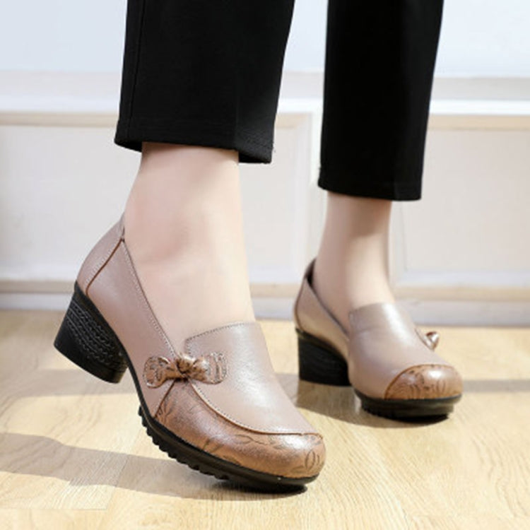 Mid-heel Soft-back Comfort Shoes, Shoes Size:35