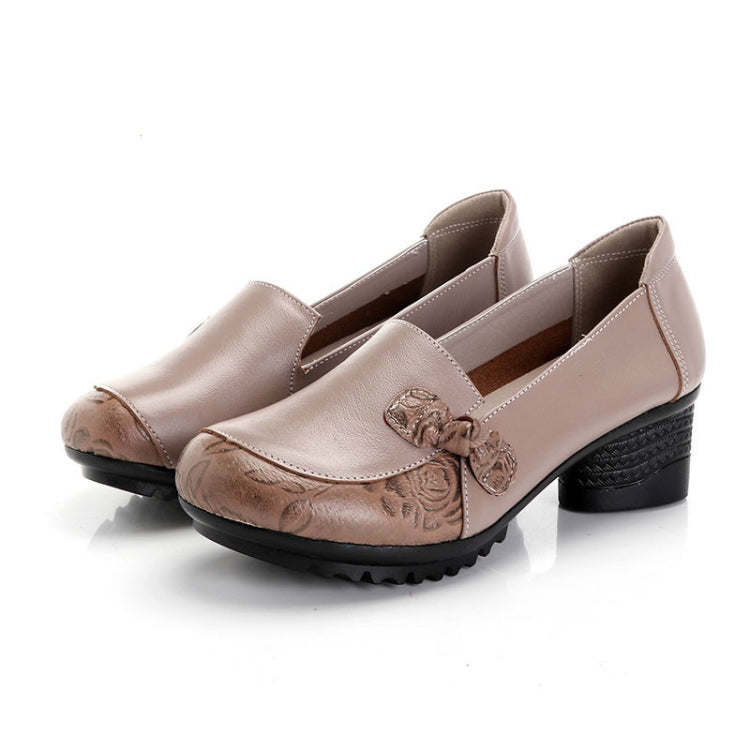 Mid-heel Soft-back Comfort Shoes, Shoes Size:35