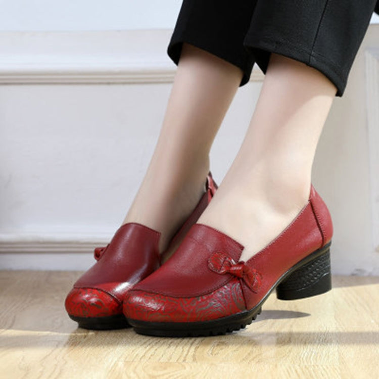 Mid-heel Soft-back Comfort Shoes, Shoes Size:35